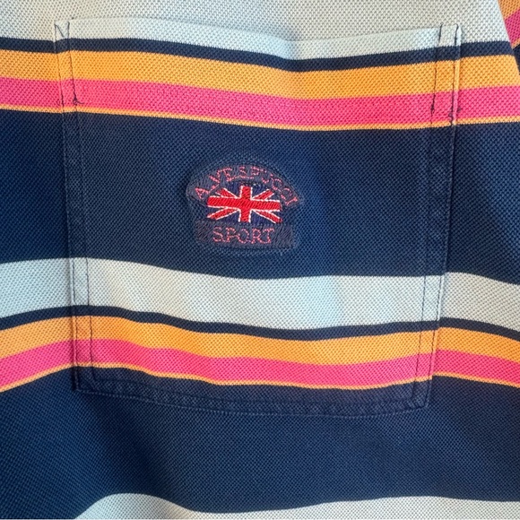 Amerigo Vespucci Men’s Short Sleeves with Pocket Striped Polo Shirt Size 2X - Picture 5 of 8